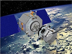Figure 13.1. The 2007 Orbital Express Mission: The Astro “Servicing” Spacecraft and Smaller NextSat. (Graphic Courtesy of NASA)