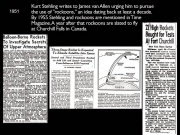 Newspaper articles about Rockoons and Kurt Stehling