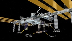 Figure 14.3. All Space Adventure flights to the International Space Station (ISS) were via the Russian Soyuz spacecraft. (Graphic courtesy of NASA)