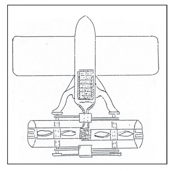 Image:Goddards original sketch for his rocket plane.jpg