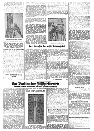 German newspaper, title and date unknown, but published in or near Magdeburg during June 1933, reporting on Project Magdeburg, obverse page.