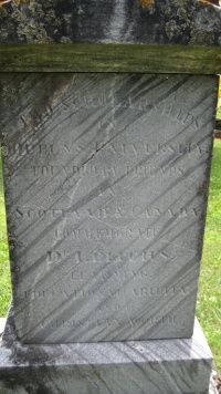 Monument to William Leitch at Cataraqui Cemetery in Kingston Ontario