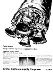 Advertisement for Armstrong Siddeley Gamma rocket engine.