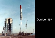 Black Arrow launches Britain's satellite Prospero in October 1971