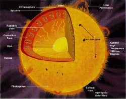 Figure 5.12. The structure of the Sun (Courtesy NASA).